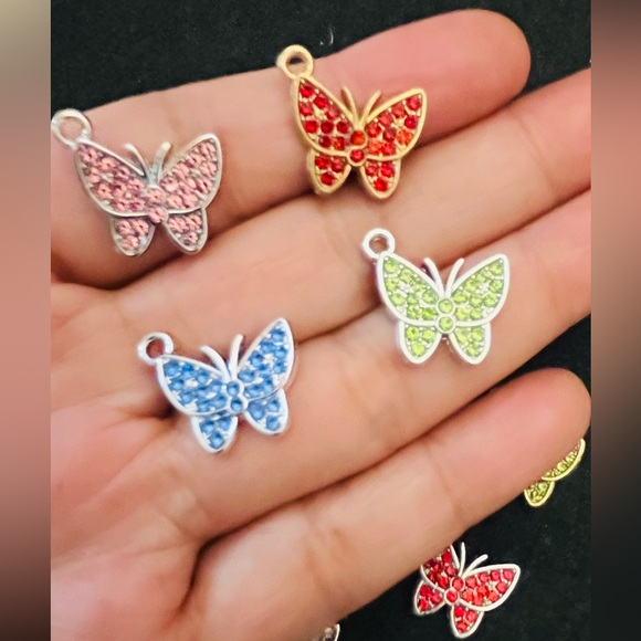 Lot of Metal Silver Color Charms for Jewelry Making - Picture 12 of 13